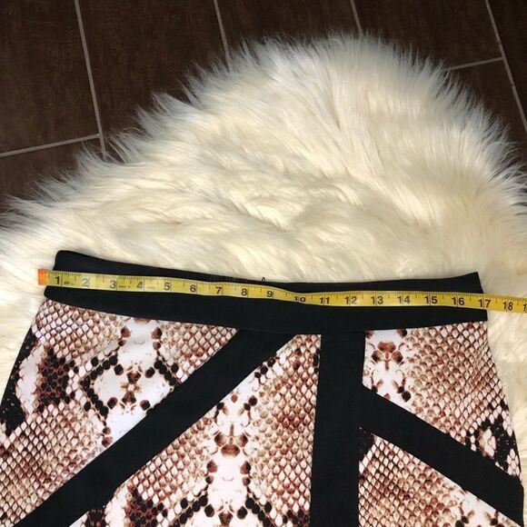 Worthington snake print scuba skirt size 12 - Picture 5 of 6
